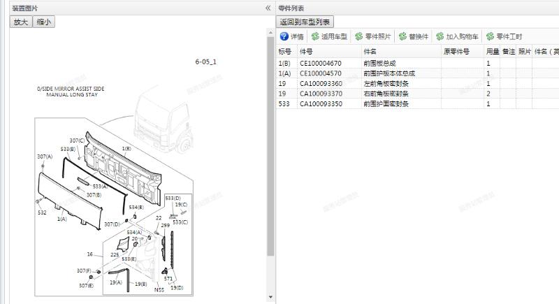 前面板总成(中体)