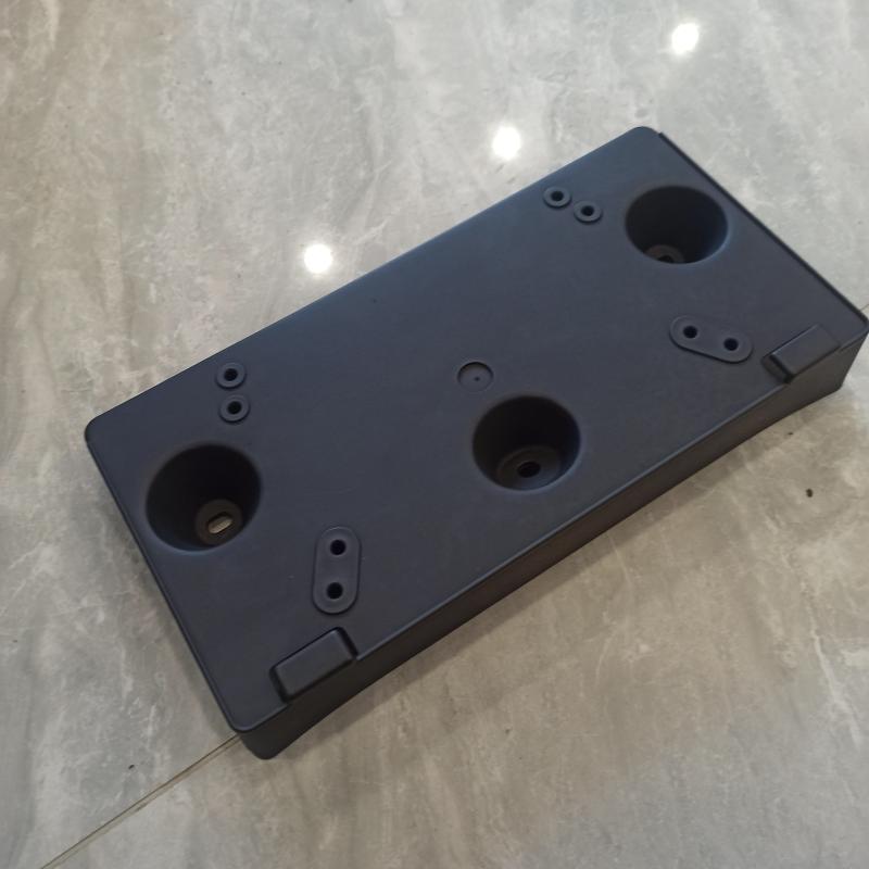 Front bumper license plate bracket