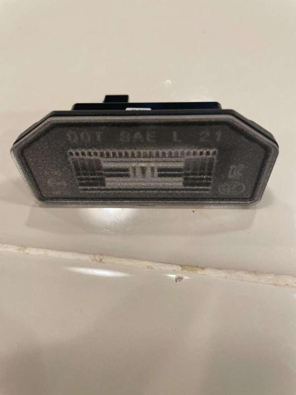 Rear license plate light