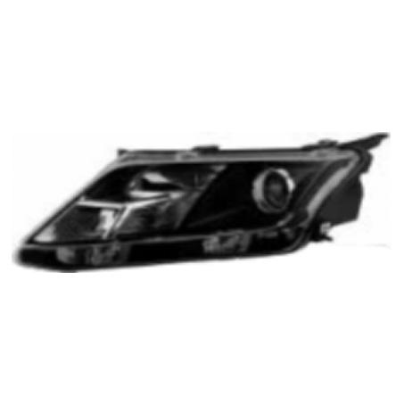 HEAD LAMP BLACK HALOGEN