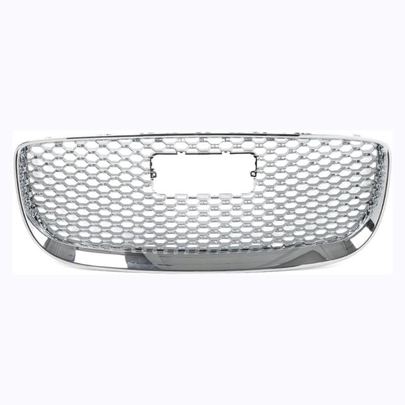 Grille mesh,chromed, square hole/gloss black - C2D35725-C/C2D43046-C