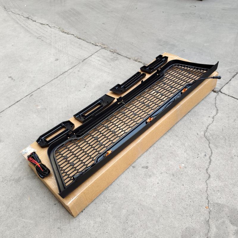 grille mesh with yellow lights and black stripe lights - FT-E15003-001 - 6