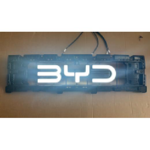 Front grille assembly (with logo) modified to a shiny finish.