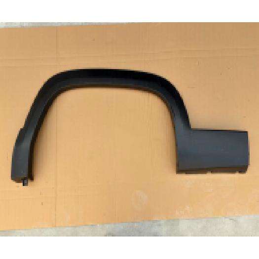 Left rear wheel fender trim assembly.