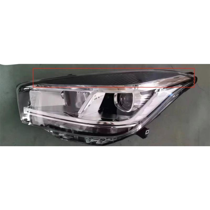 Headlights – black base.