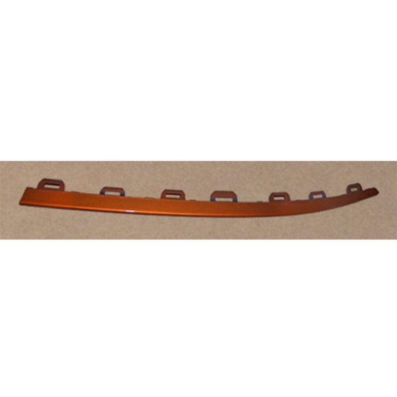 Front bumper trim (L/R) – metallic orange.