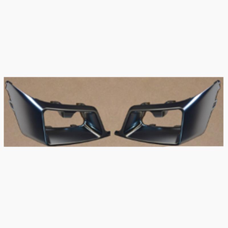 Exhaust pipe trim cover (left and right) – silver.