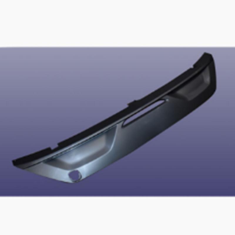 Rear bumper trim panel – gray.