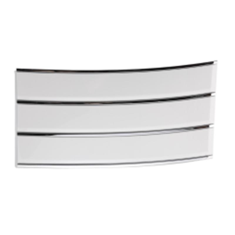 Front door molding white with strip