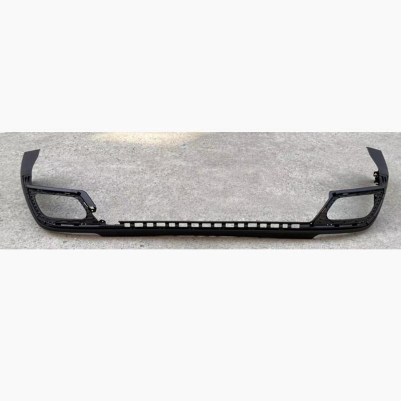 Lower section of the rear bumper.