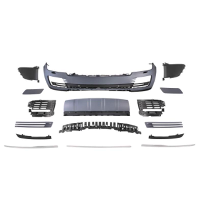 Front bumper completely without fog lamps