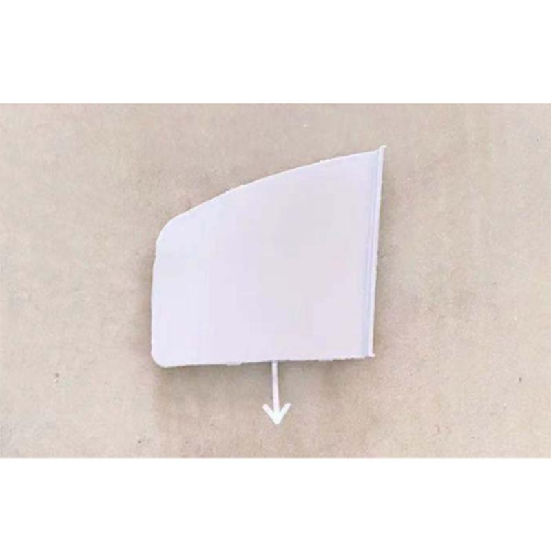 Rear bumper trim panel cover plate, silver color.