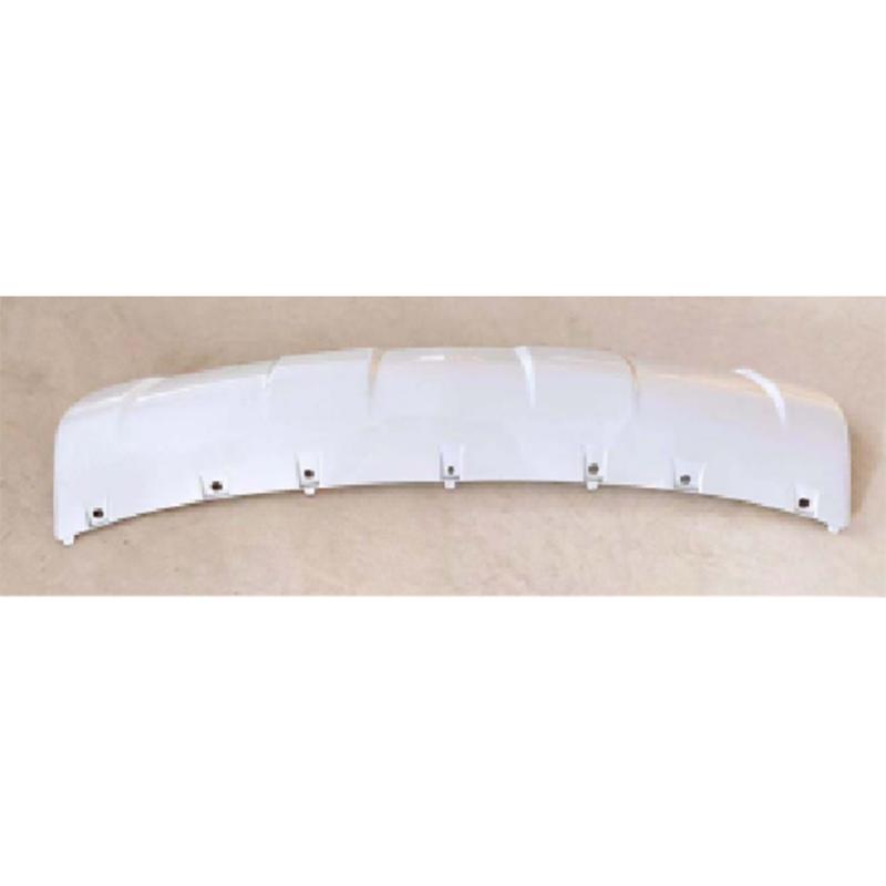 Silver front bumper trim panel.