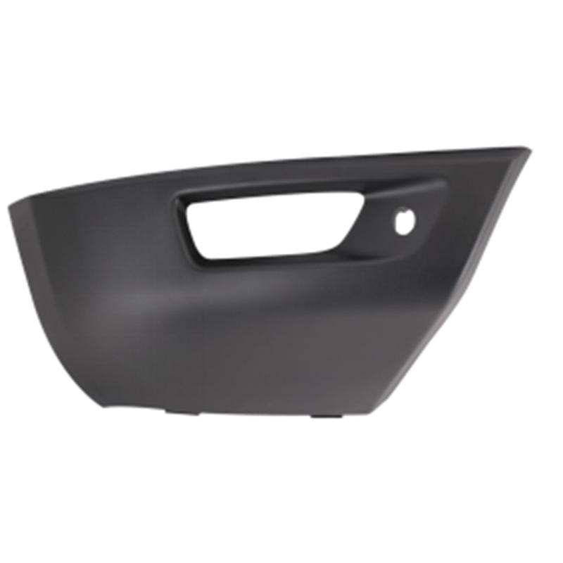 Front bumper lower trim cover with radar hole w/ grain