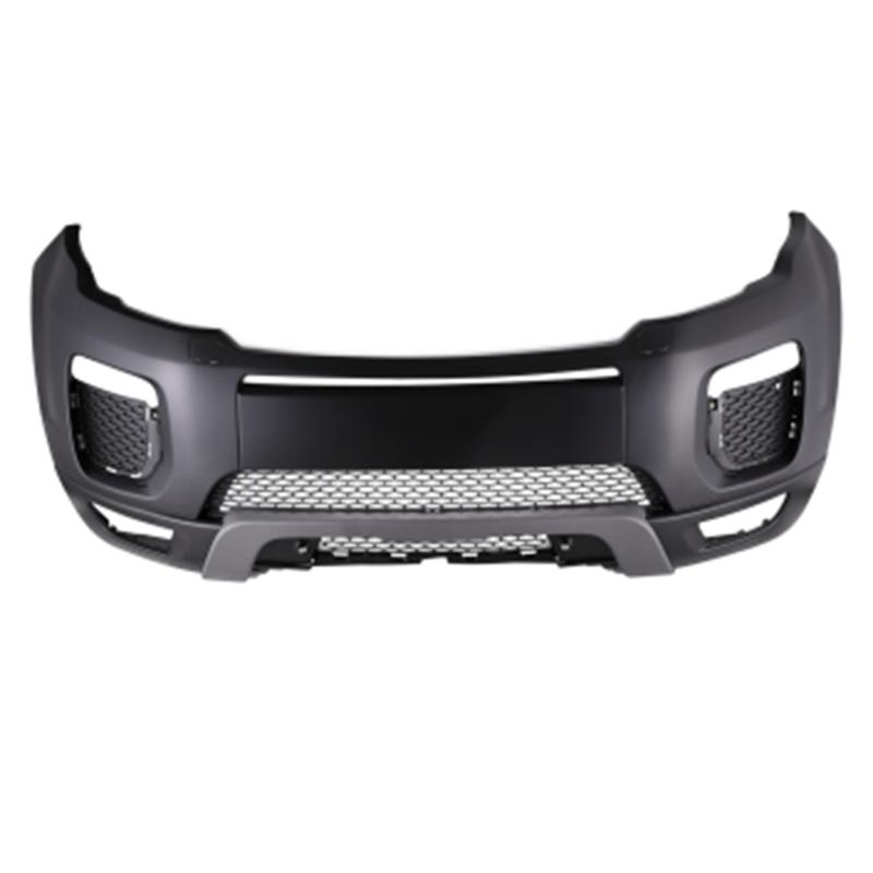 Front bumper with radar hole