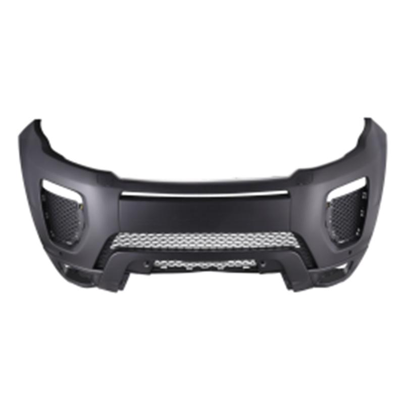 Front bumper with radar hole