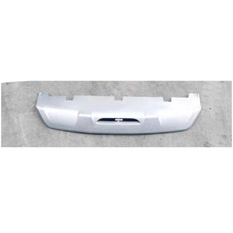 Rear bumper lower guard panel – silver.