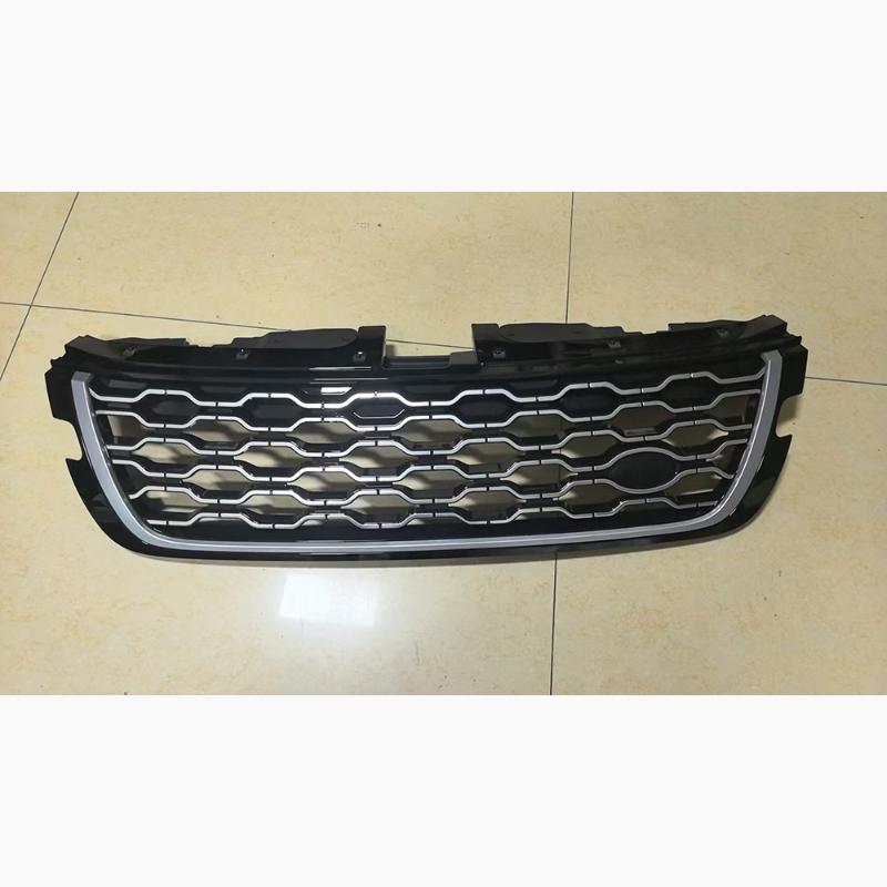 Front Bumper Air Intake Grille gloss black +silver