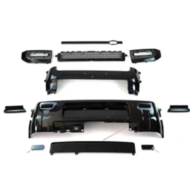 Front and rear bumper kit , gloss black