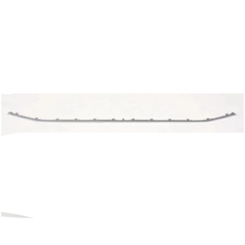 Silver front bumper trim.