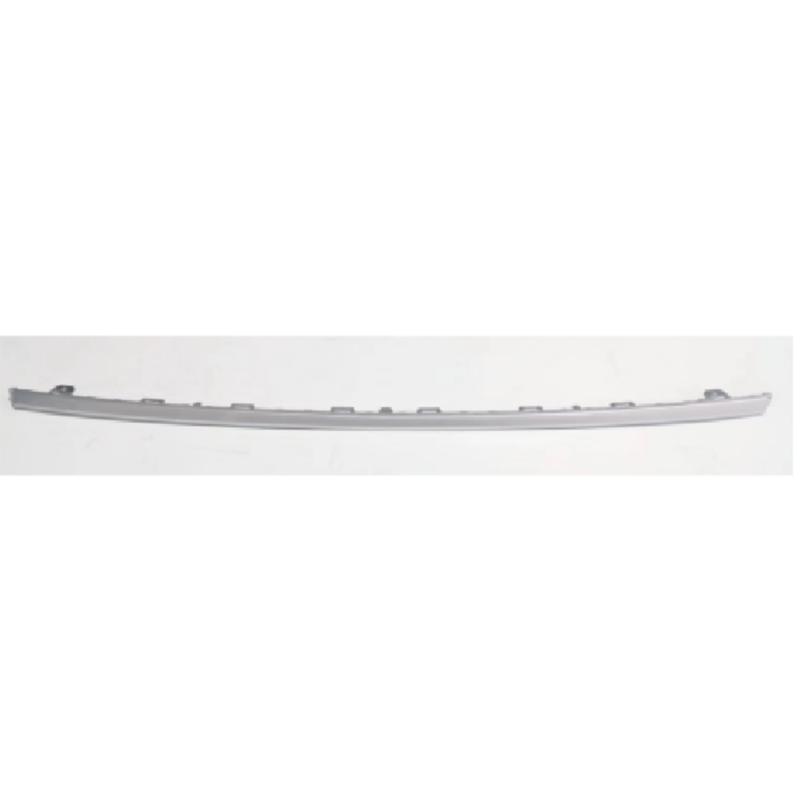 Silver reart bumper trim.